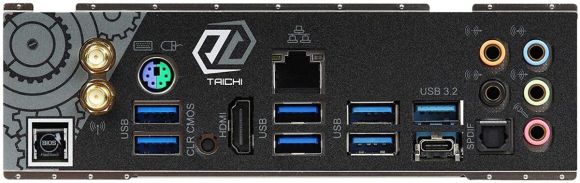 ASRock X570 Taichi ATX ports